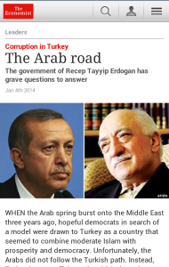 The Economist dergisi, Türkiye'de yaşananları 'Arap Yolu' başlıklı makaleyle duyurdu.