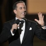 Comedian Jerry Seinfeld speaks during the taping of “Oprah's Surprise Spectacular” in Chicago