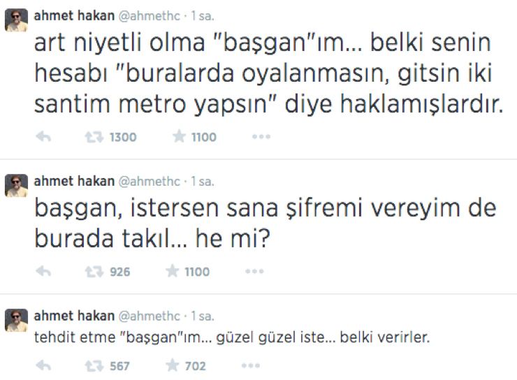 ahmet hakan twitter