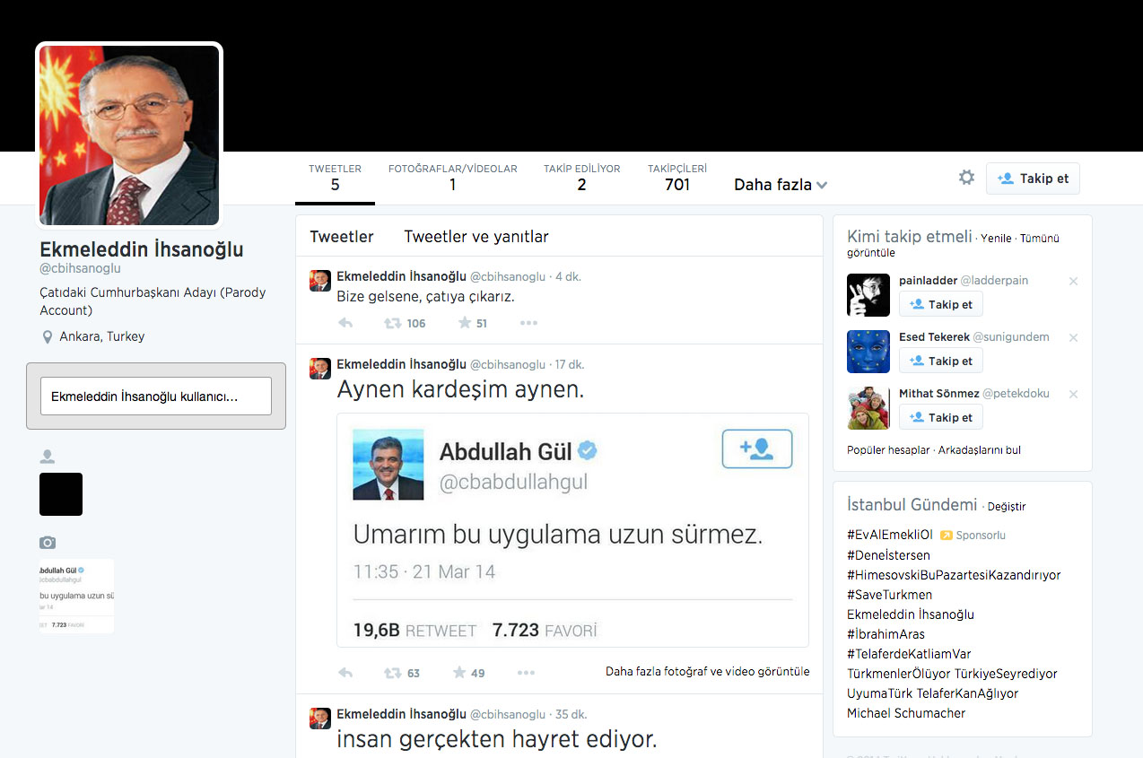 ekmeleddin twitter