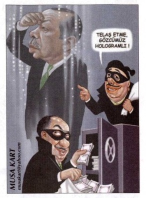 Musa Kart'ın Erdoğan'ı 'kızdıran' karikatürü.