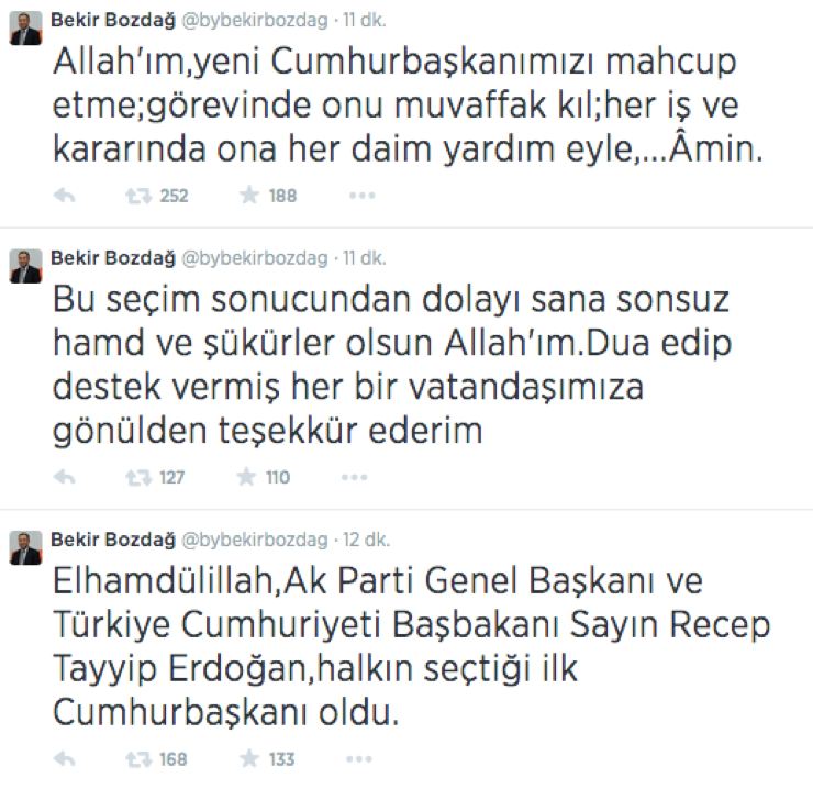 bekir bozdag tweet