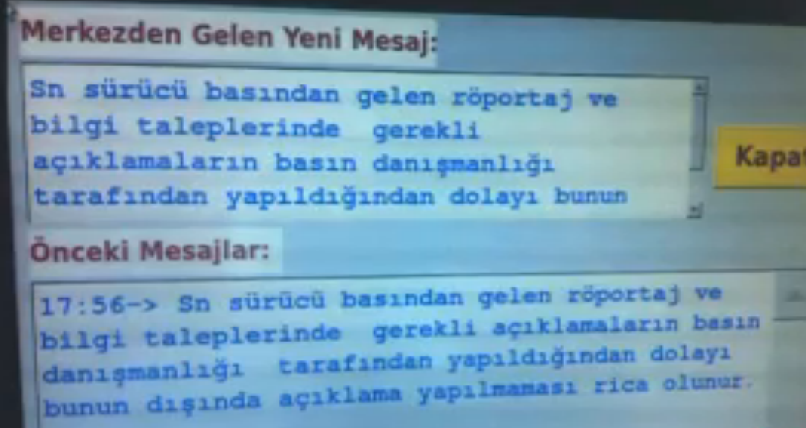 otobüs mesaj