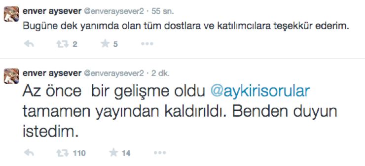 enver aysever tweet