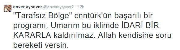enver tweet