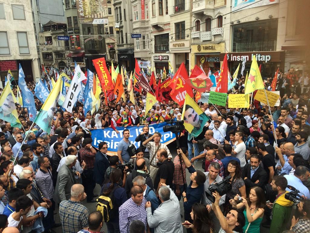 taksim kobane eylem