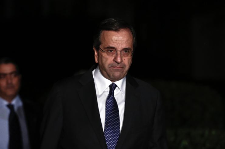 Samaras, Lefkoşa'dan eleştirdi. Fotoğraf: Reuters