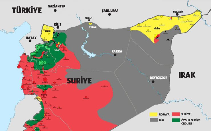 rojava harita