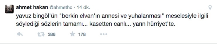 ahmet hakan tweet