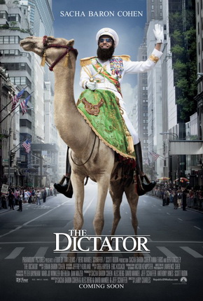 Sacha Baron Cohen'in Arap diktatörlerle dalga geçtiği Diktatör filminin afişi
