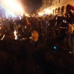 Protesters march against the New York City grand jury decision to not indict in the death of Eric Garner in Oakland, California