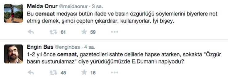 gazeteciler tweet
