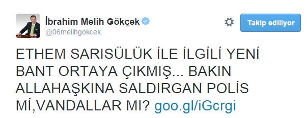 gokcek tweet