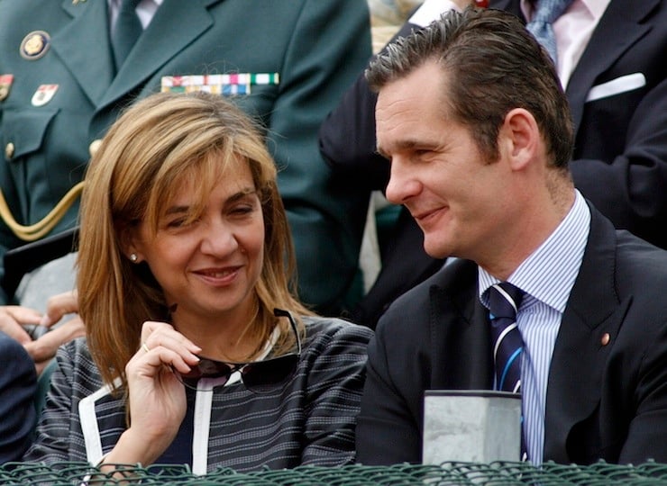 File photo of Spain's Infanta Cristina and her husband Inaki Urdangarin in Barcelona