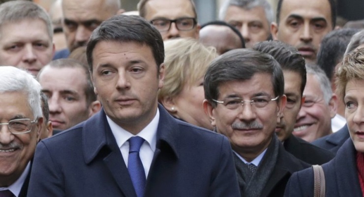 Renzi ve Davutoğlu (Fotoğraf: Reuters)