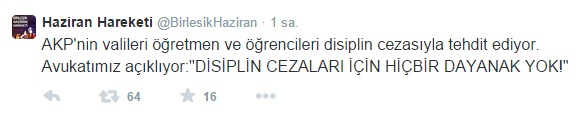 birlesik haziran hareketi tweet
