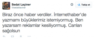 sedat laciner tweet