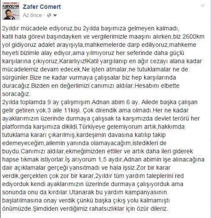 abdullah comert mektup