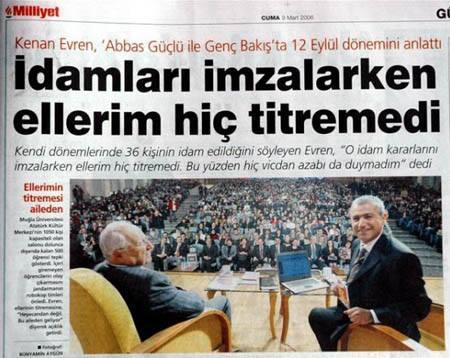 kenan evren idam