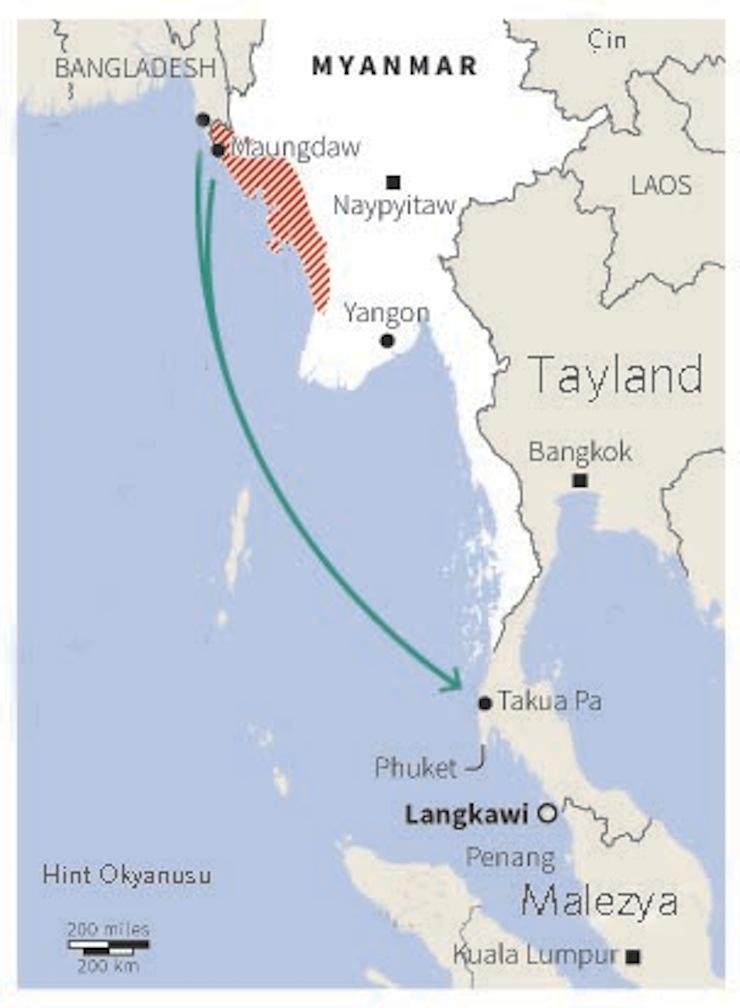 myanmar harita