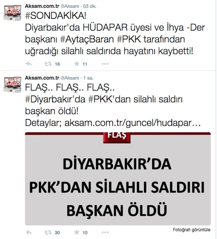 yeni safak tweet