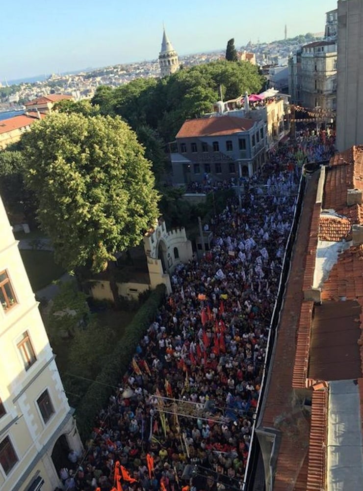 taksim suruc protesto @dokuz8haber