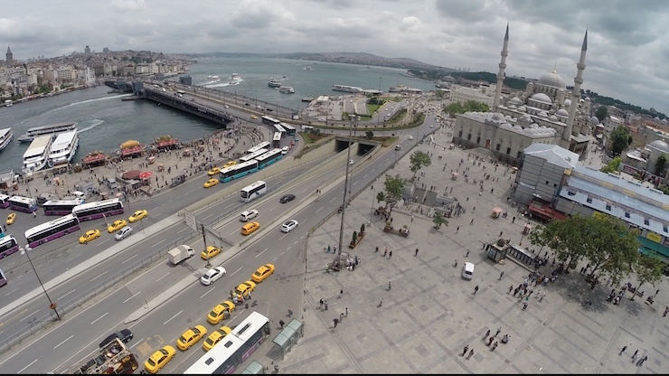 EMINONU VE SIRKECI BOLGESININ HAVADAN GORUNTULERI(FOTO ALI AKSOYER/ISTANBUL(DHA))