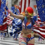Japanese dancers perform during the 34th annual Asakusa Samba Carnival in Tokyo
