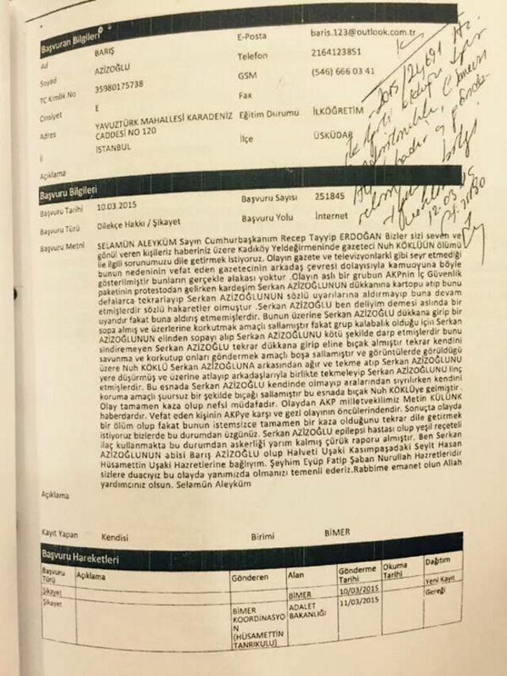 nuh koklu abi mektup