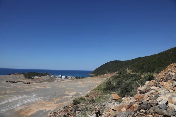MERSIN'IN GULNAR ILCESI'NDE INSAATI BASLAYAN AKKUYU NUKLEER SANTRALI ALANINDAN GORUNTULER FOTO: IBRAHIM MASE/ MERSIN, (DHA)