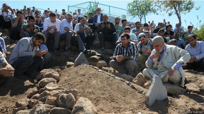 PKK'nın öldürdüğü doktor toprağa verildi.