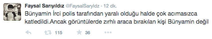 faysal sariyildiz tweet