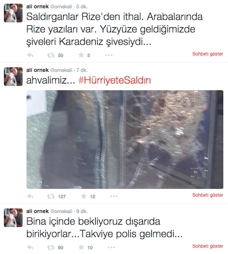 hurriyet saldiri tweet1