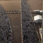 Muslim pilgrims walk on roads as they head to cast stones at pillars symbolizing Satan during the annual haj pilgrimage in Mina on the first day of Eid al-Adha, near the holy city of Mecca