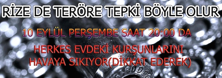 rize teror protesto