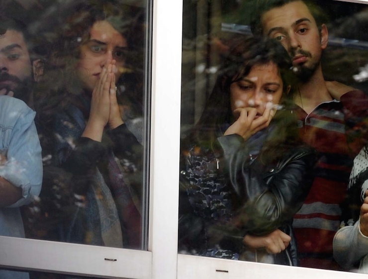 GALATASARAY UNIVERSITESI'NDE YASANAN ASANSOR KAZASINDA TEKNISYEN ARIF ARSLAN HAYATINI KAYBETTI FOTO MUSTAFA OZDABAK/ISTANBUL,(DHA)