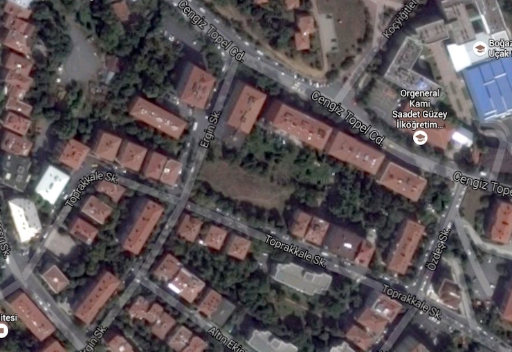 Taş Yapı'ya ait arazi.
