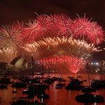 Fireworks explode over the Sydney Opera House and Harbour Bridge as Australia's largest city ushers in the New Year
