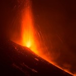 Italy's Mount Etna, Europe's tallest and most active volcano, spews lava as it erupts on the southern island of Sicily