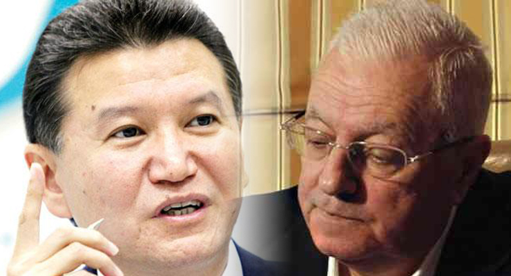 Haswani, (solda) Ilyumzhinov (sağda)
