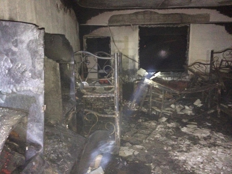 DIYARBAKIR'IN KULP ILCESINDE KURAN KURSUNDA CIKAN YANGINDA 6 OGRENCI OLDU, 6 ORENCI YARALANDI. FOTO:DHA