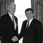 U.S. Vice President Biden meets with Turkish Prime Minister Davutoglu in Istanbul, Turkey