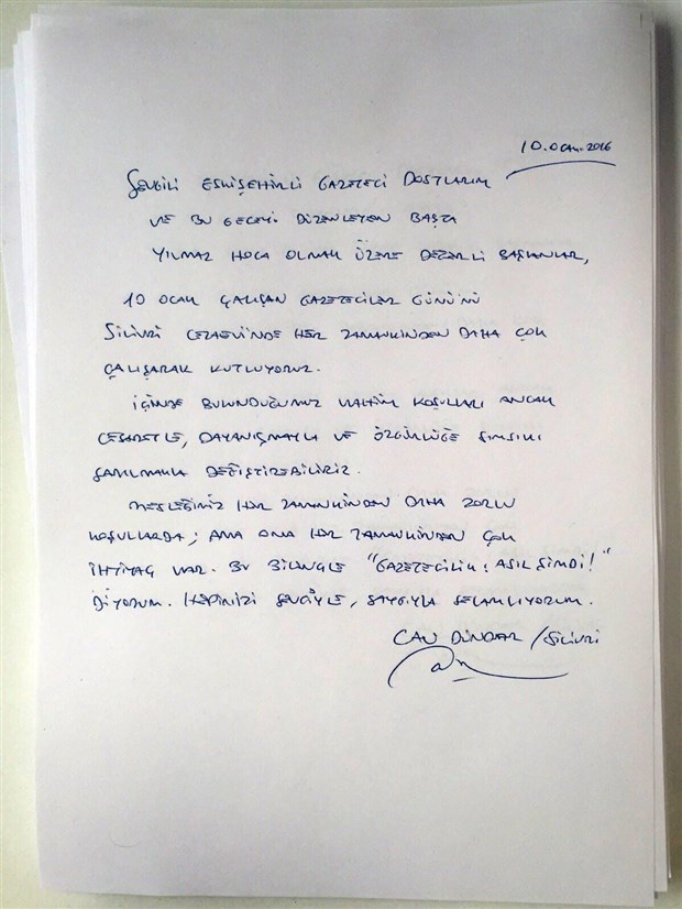 can dundar mektup
