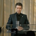 File photo of singer David Bowie receiving the Webby Lifetime Achievement award during the 11th annual Webby Awards honoring online content in New York