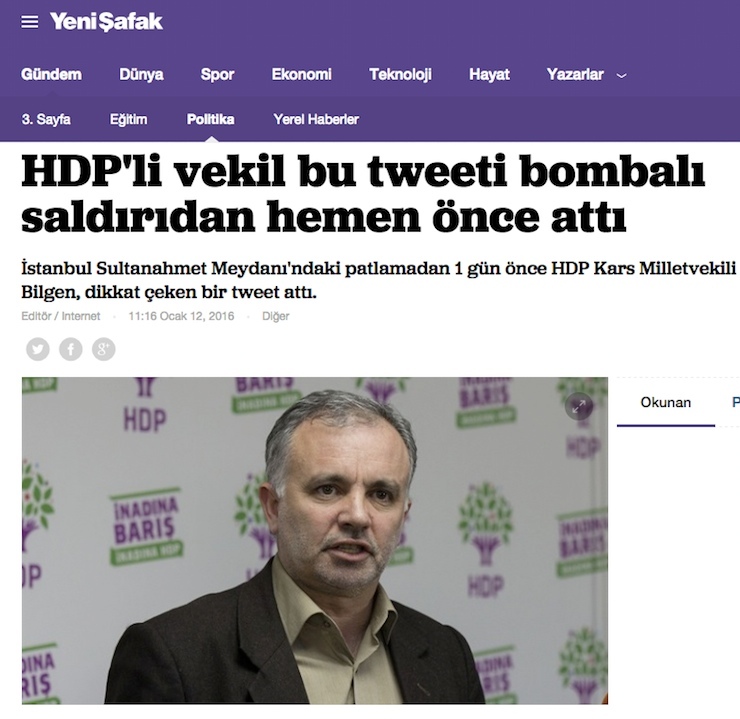 yeni safak bilgen