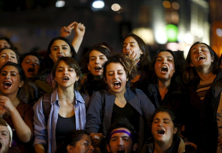 8 mart taksim reuters üç