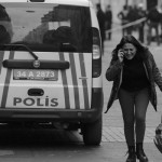 Woman reacts following a suicide bombing in central Istanbul