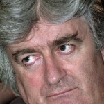 File photo of Radovan Karadzic attending a Bosnian Serb parliament session in Pale