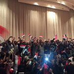 Followers of Iraq's Shi'ite cleric Moqtada al-Sadr are seen in the parliament building as they storm Baghdad's Green Zone after lawmakers failed to convene for a vote on overhauling the government, in Iraq