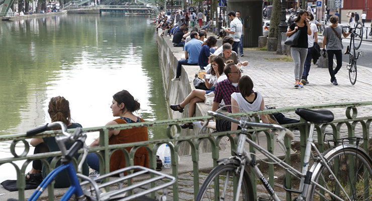 Canal Saint Martin, Paris. Fotoğraf: Reuters